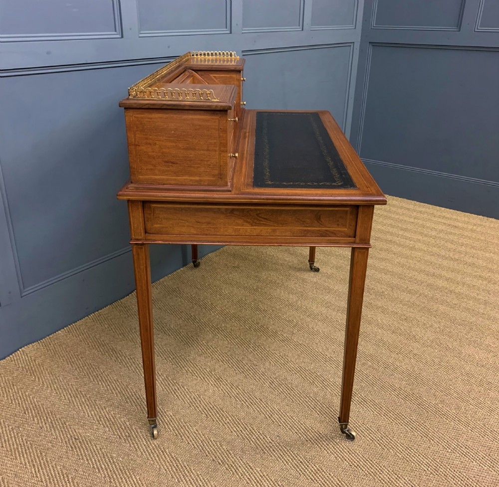 Inlaid Mahogany Writing Desk by Edwards and Roberts View XIV
