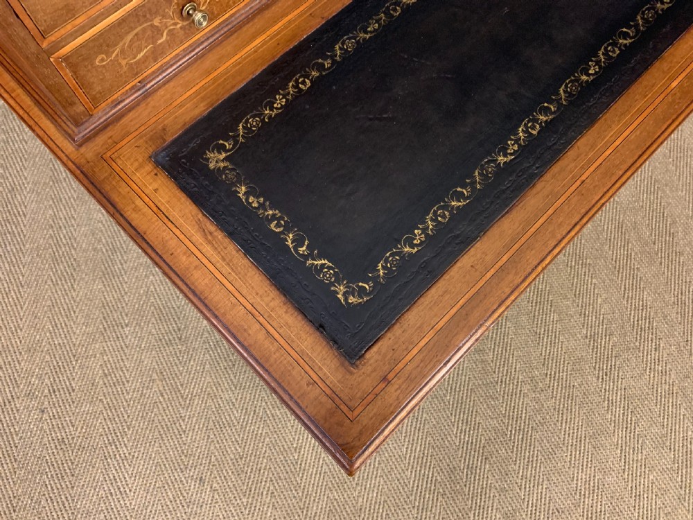 Inlaid Mahogany Writing Desk by Edwards and Roberts View XVI