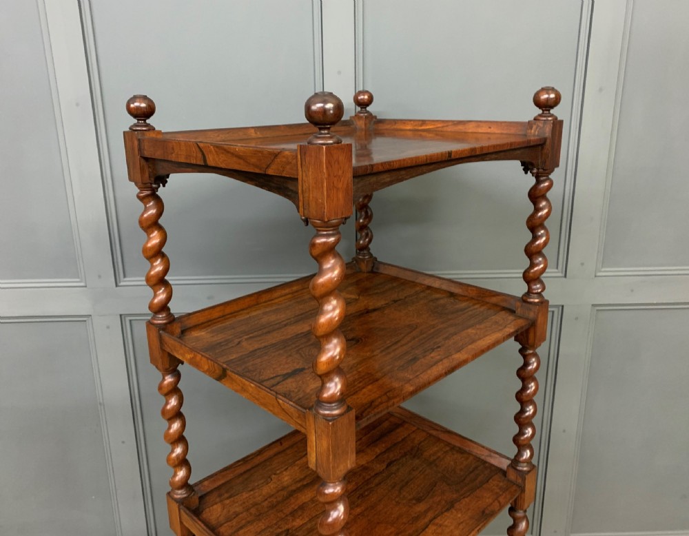 Victorian Rosewood Whatnot View XI