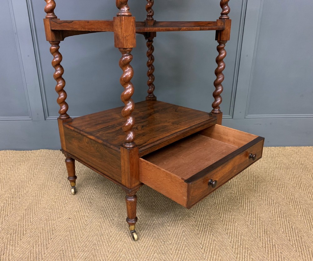 Victorian Rosewood Whatnot View XIII