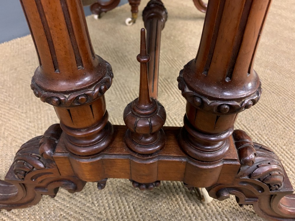 Large Victorian Burr Walnut Sutherland Table View IX