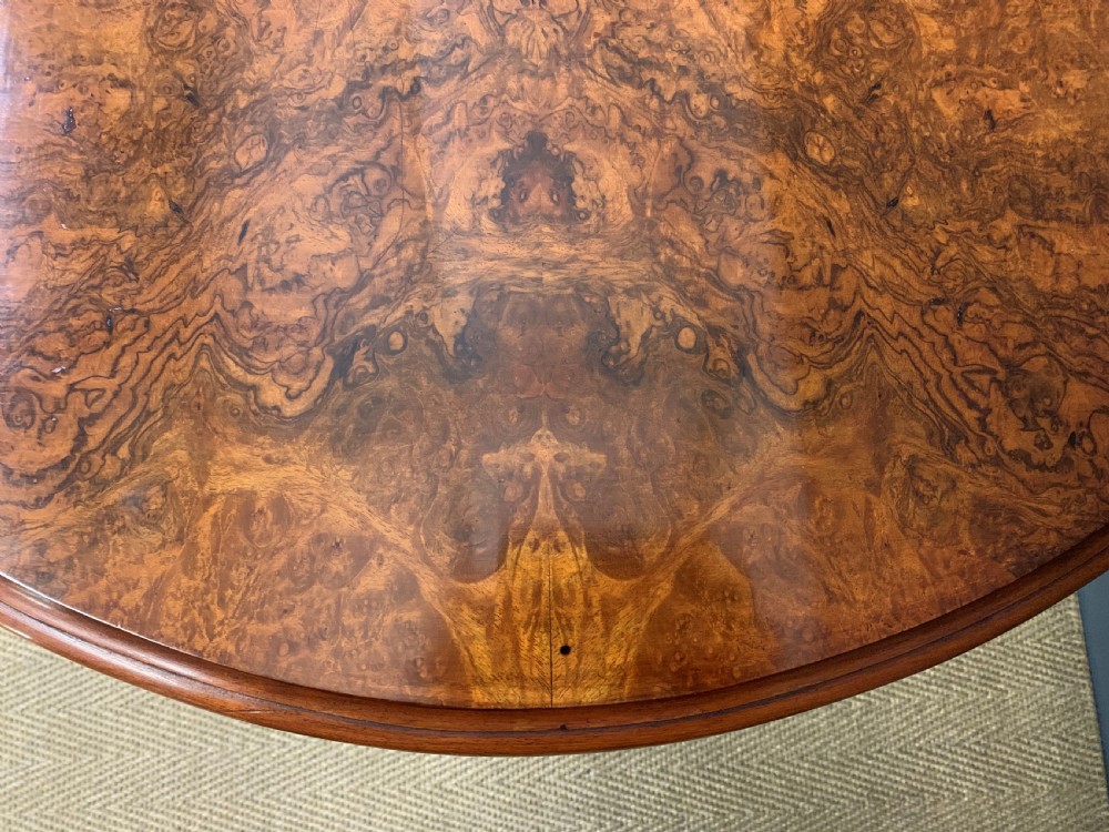 Large Victorian Burr Walnut Sutherland Table View XVI