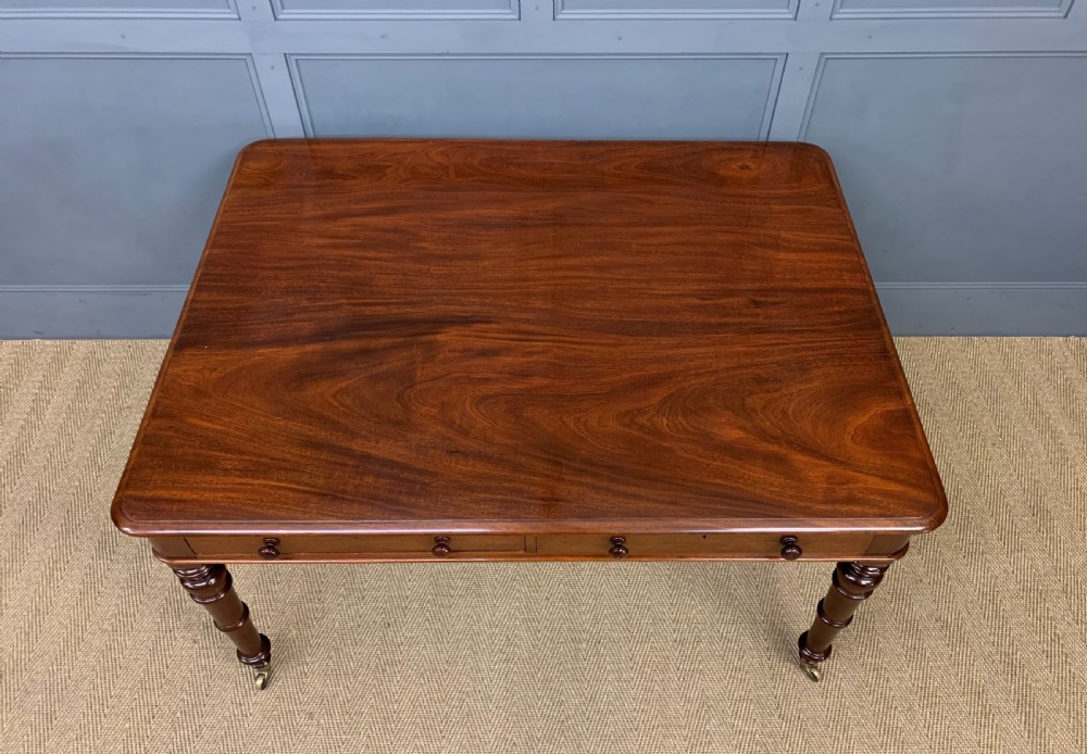 Victorian Mahogany Partners Writing Table View II