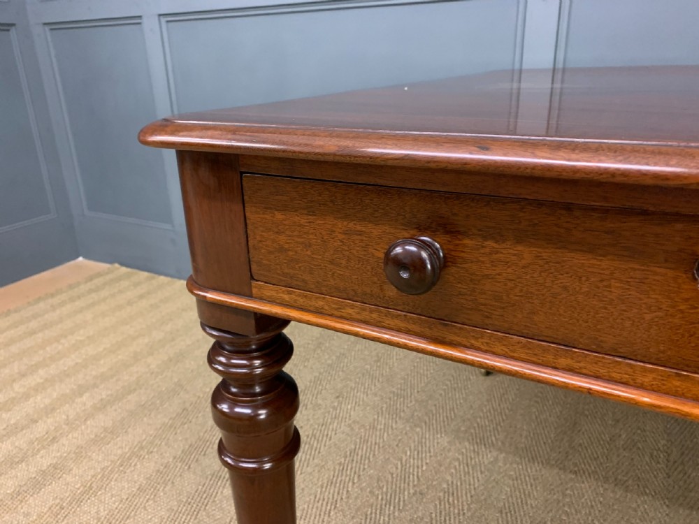 Victorian Mahogany Partners Writing Table View VII