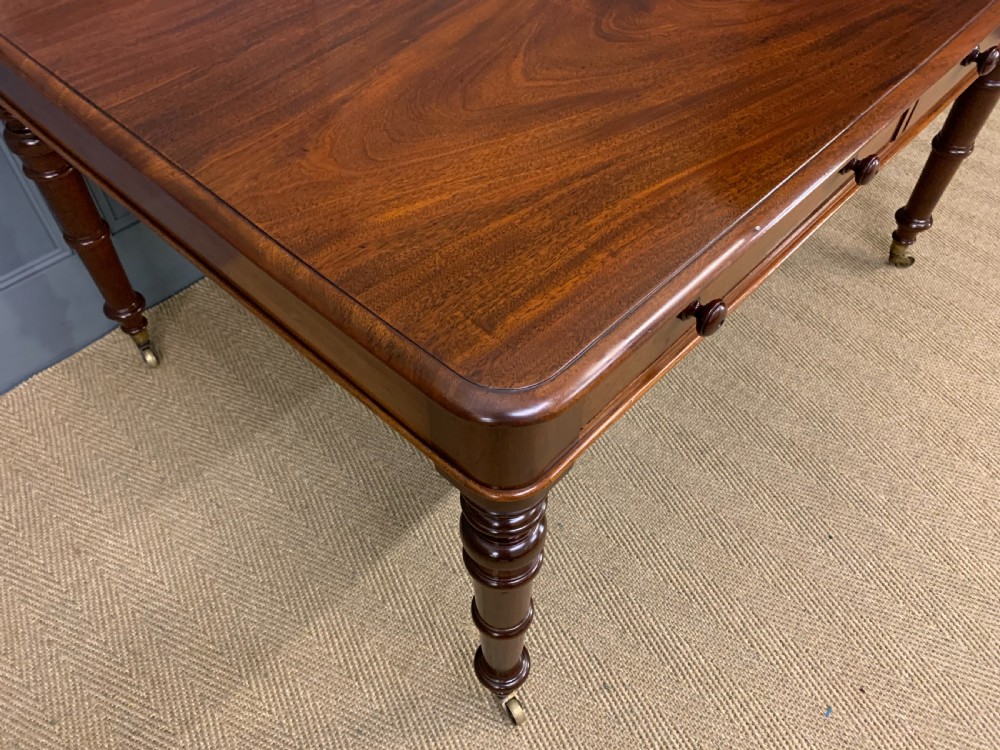 Victorian Mahogany Partners Writing Table View IX