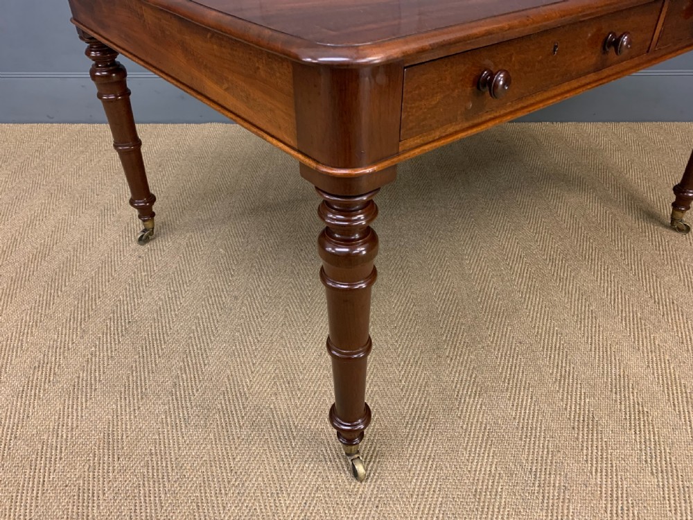 Victorian Mahogany Partners Writing Table View XIII
