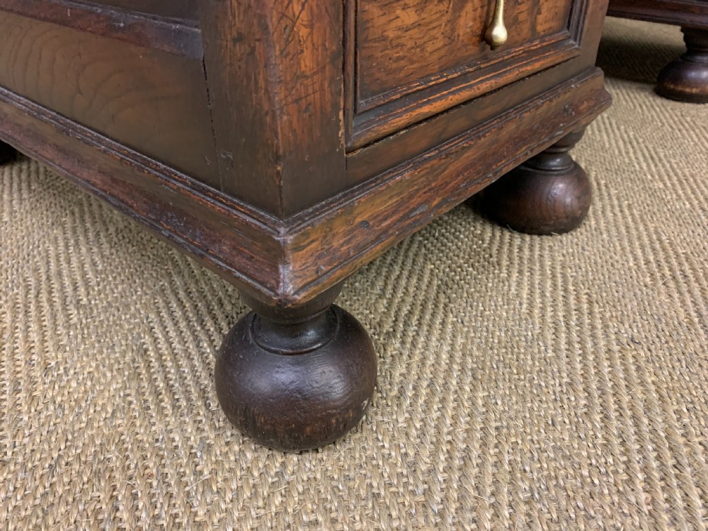 Carved Oak Pedestal  Desk View XIII