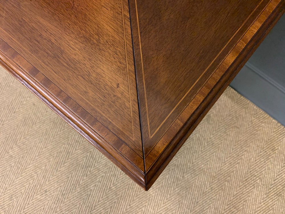 Edwardian Inlaid Mahogany Envelope Card Table View II