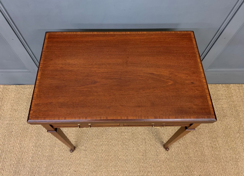Edwardian Inlaid Mahogany Card Table View VII