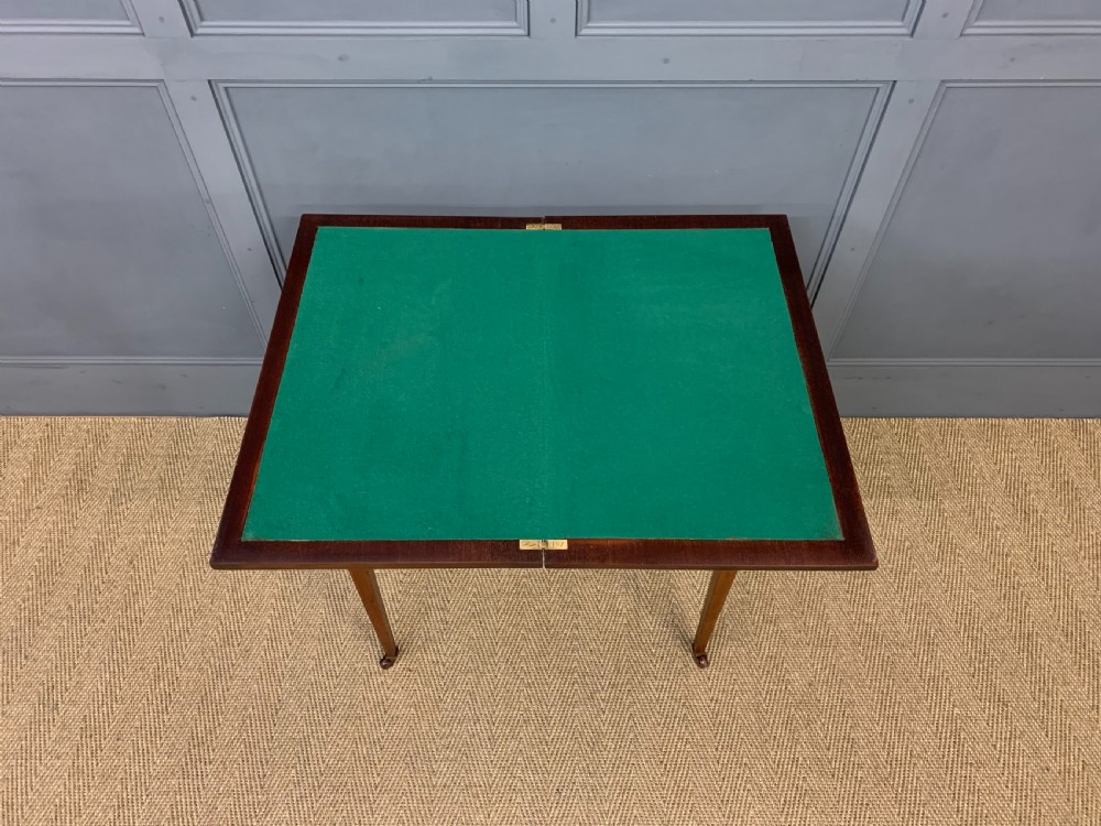 Edwardian Inlaid Mahogany Card Table View XVIII