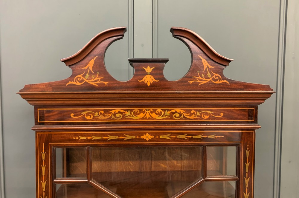 Edwardian Inlaid Mahogany Display Cabinet View III