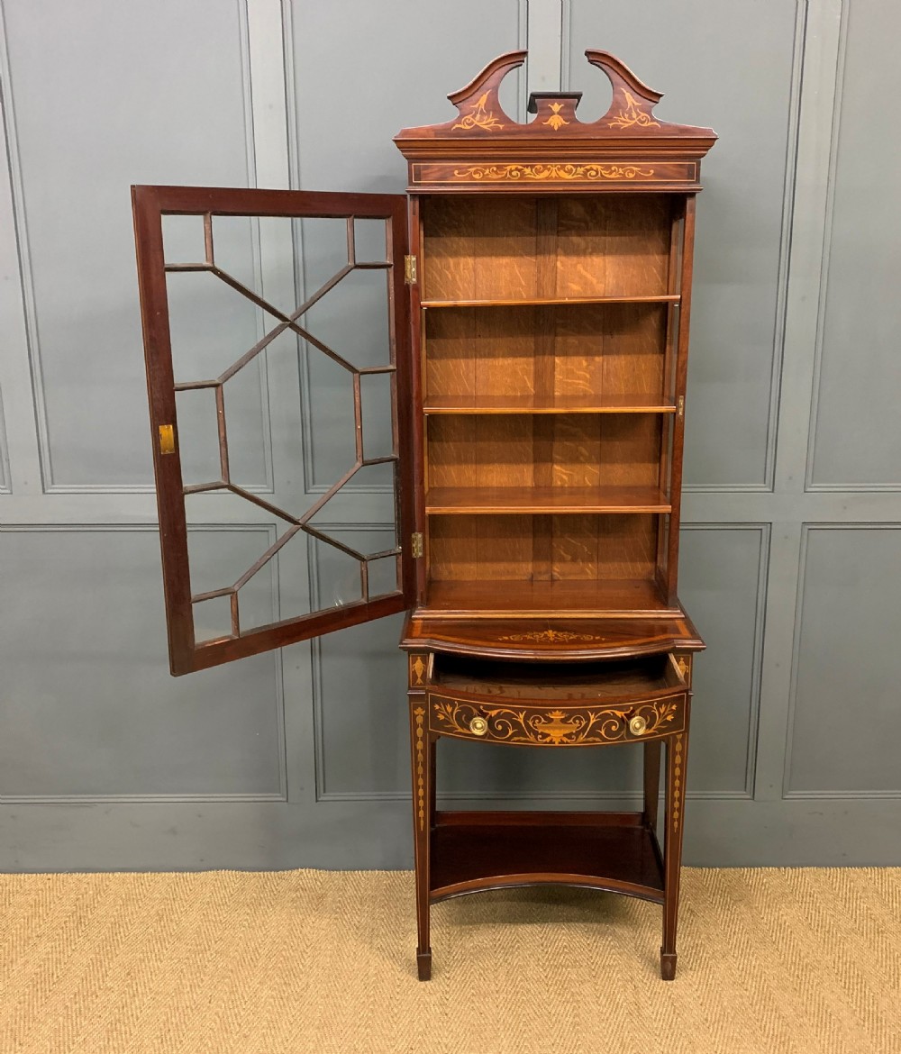 Edwardian Inlaid Mahogany Display Cabinet View IV