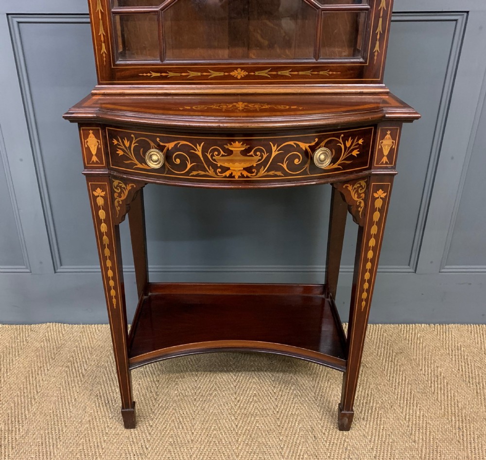Edwardian Inlaid Mahogany Display Cabinet View VII