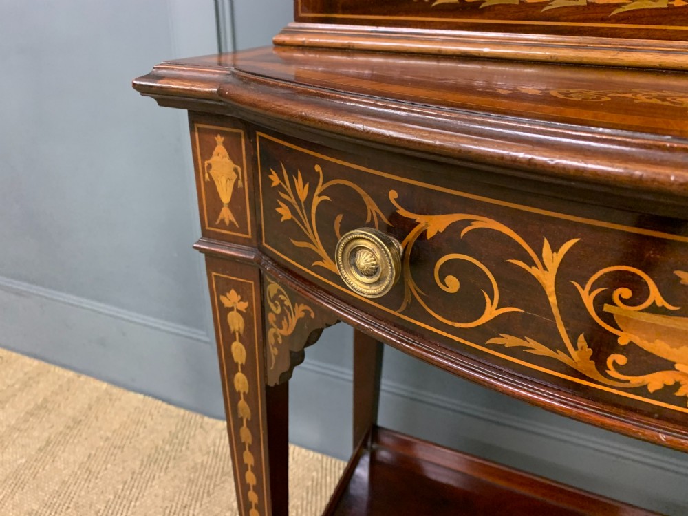 Edwardian Inlaid Mahogany Display Cabinet View XI