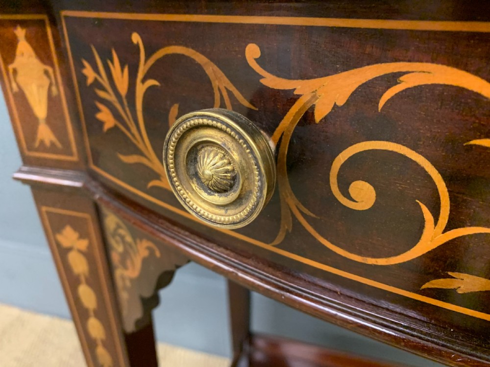 Edwardian Inlaid Mahogany Display Cabinet View XII