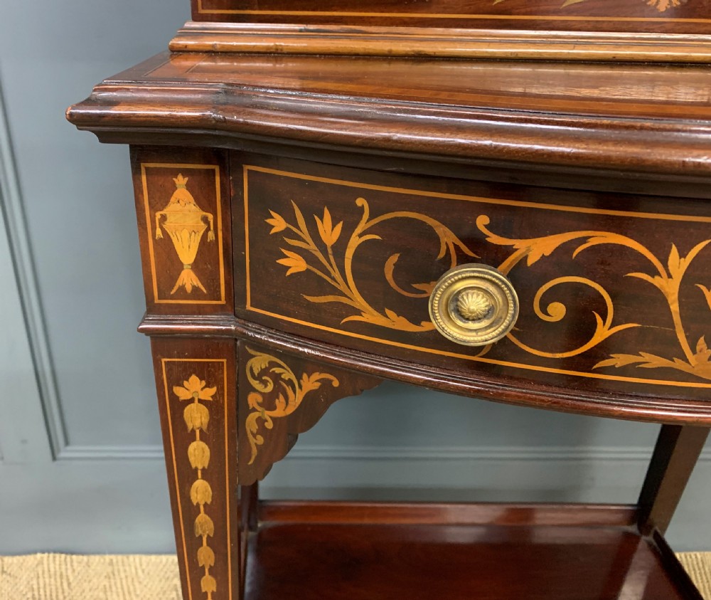 Edwardian Inlaid Mahogany Display Cabinet View XIV