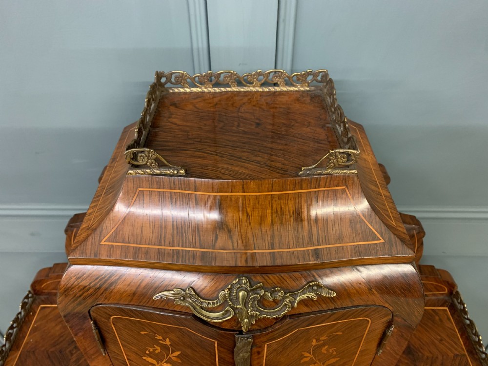 Late 19th Century Inlaid Kingwood Bonheur Du Jour View VII