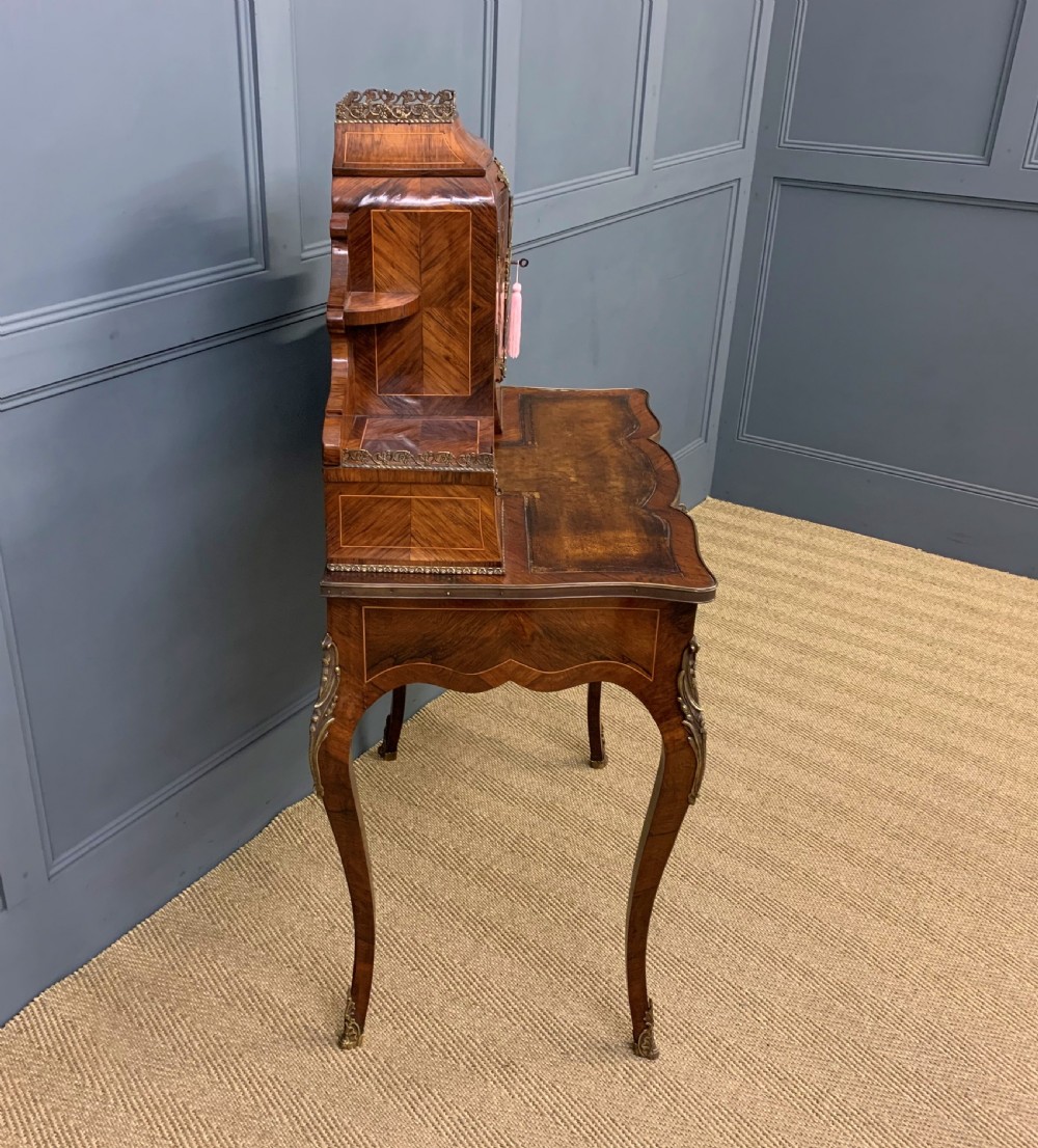 Late 19th Century Inlaid Kingwood Bonheur Du Jour View XII