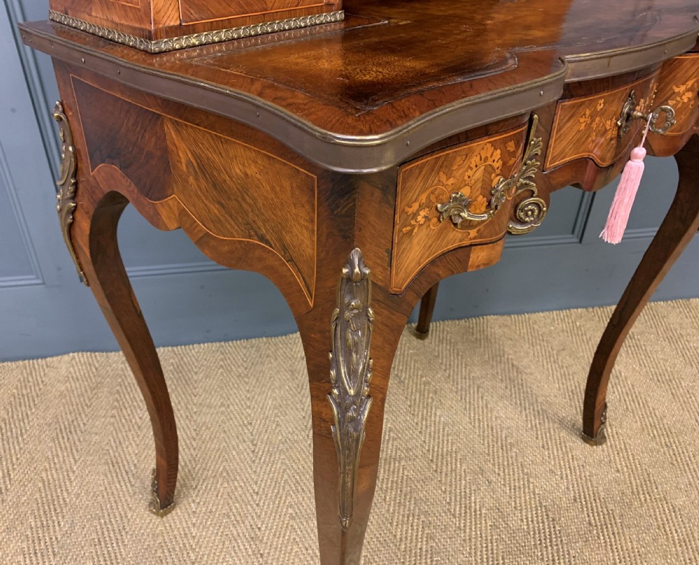 Late 19th Century Inlaid Kingwood Bonheur Du Jour View XIV