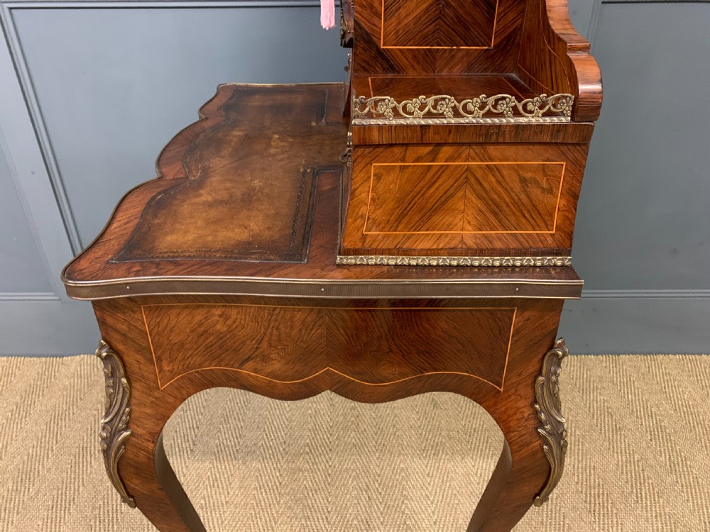 Late 19th Century Inlaid Kingwood Bonheur Du Jour View XVIII