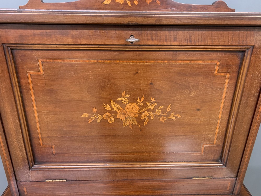 Edwardian Inlaid Mahogany Bonheur Du Jour View VIII