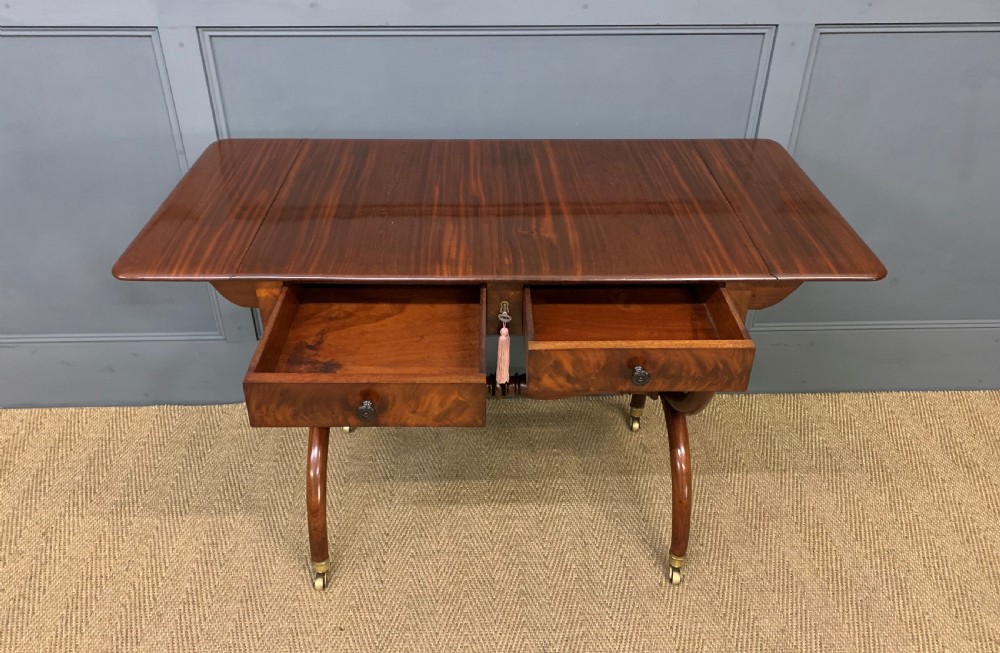 19th Century Mahogany Sofa Table View XI