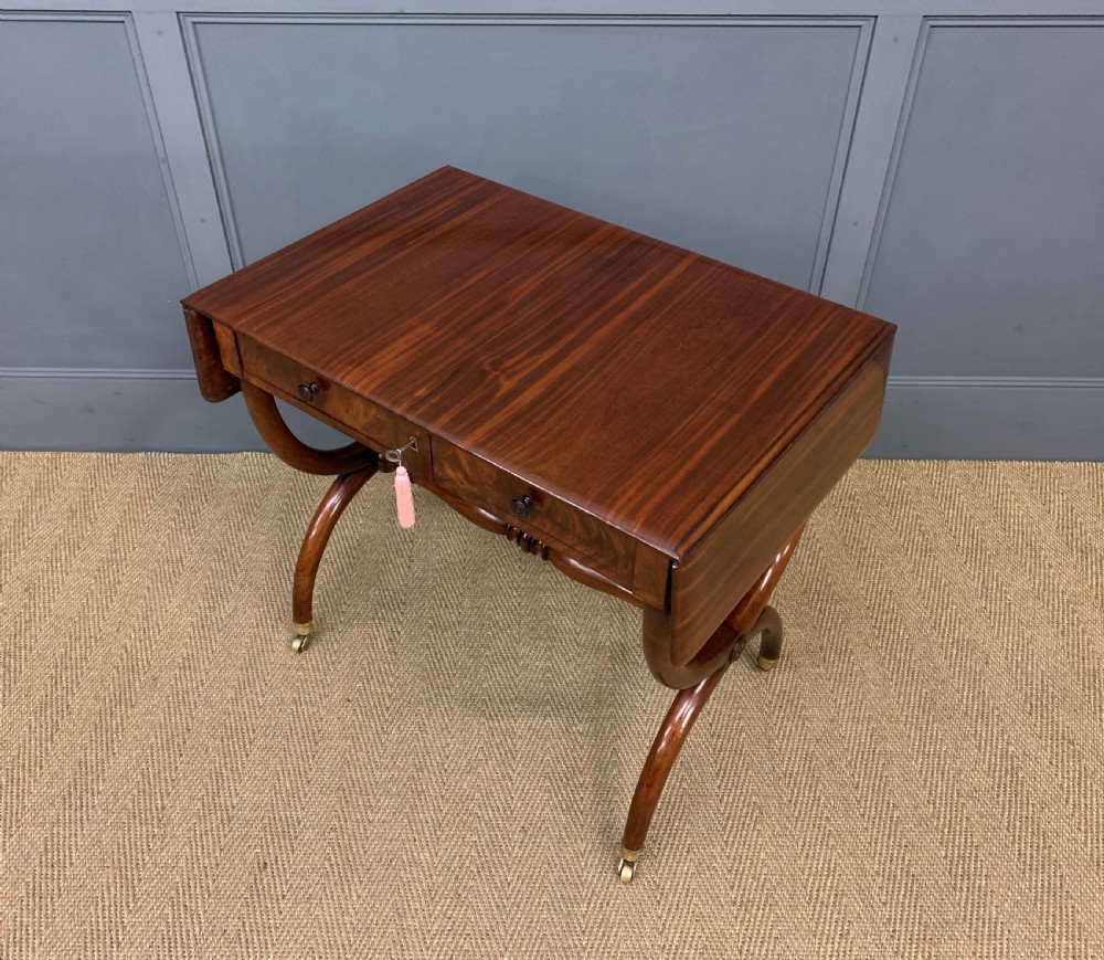 19th Century Mahogany Sofa Table View XX