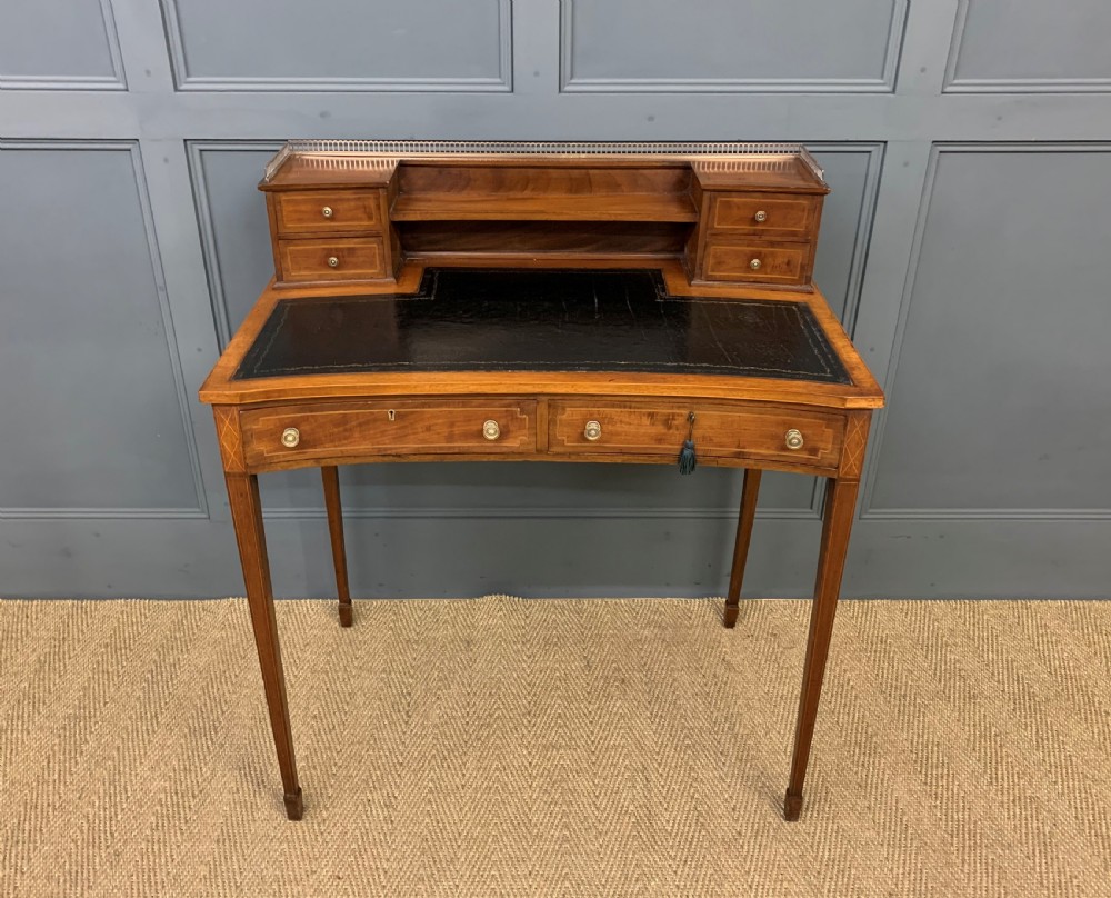 Edwardian Inlaid Mahogany Writing Desk View III