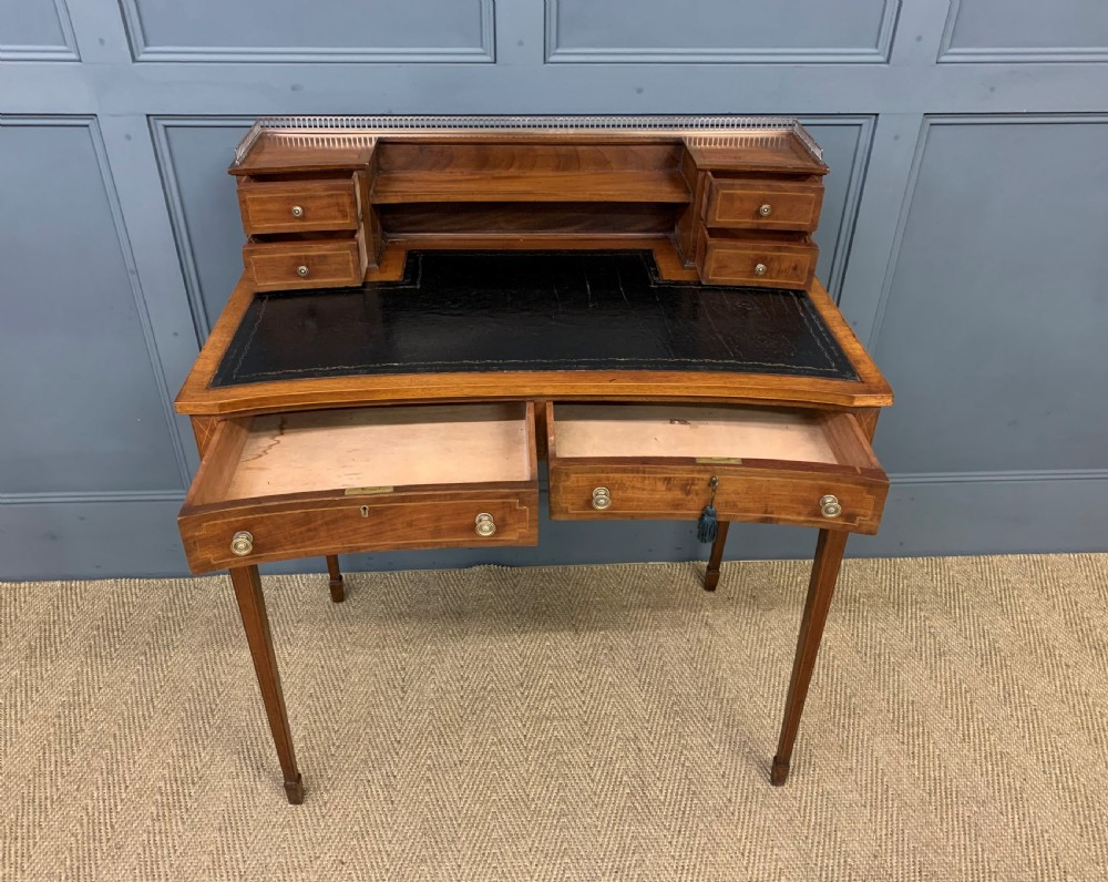 Edwardian Inlaid Mahogany Writing Desk View IV