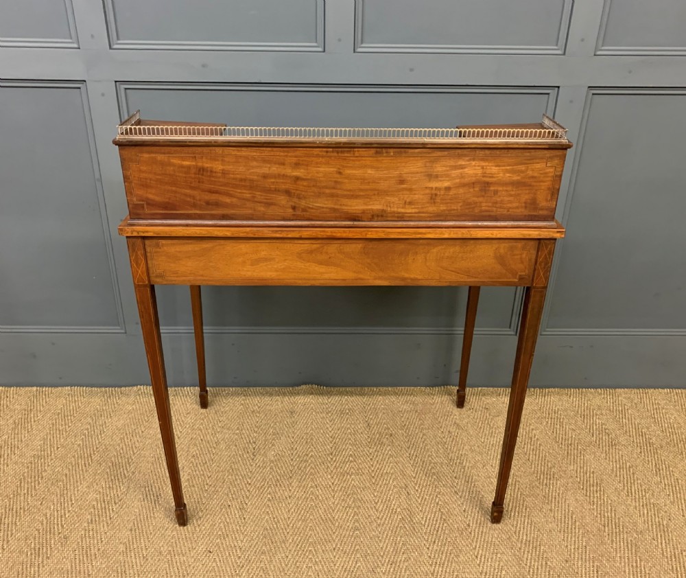 Edwardian Inlaid Mahogany Writing Desk View V