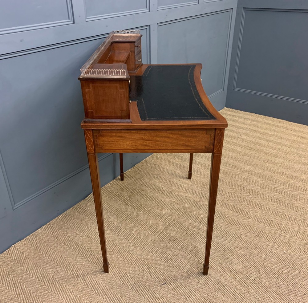 Edwardian Inlaid Mahogany Writing Desk View VII