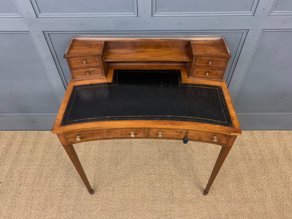Edwardian Inlaid Mahogany Writing Desk View IX