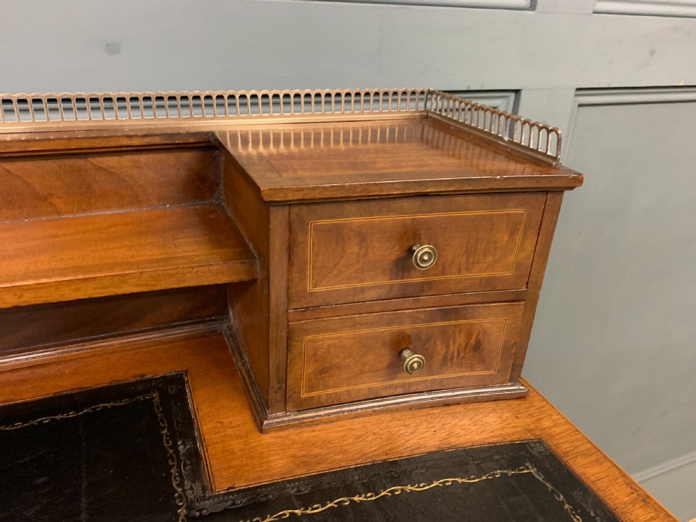 Edwardian Inlaid Mahogany Writing Desk View X