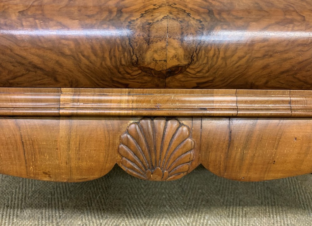 Burr Walnut Dome Topped Display Cabinet View VII