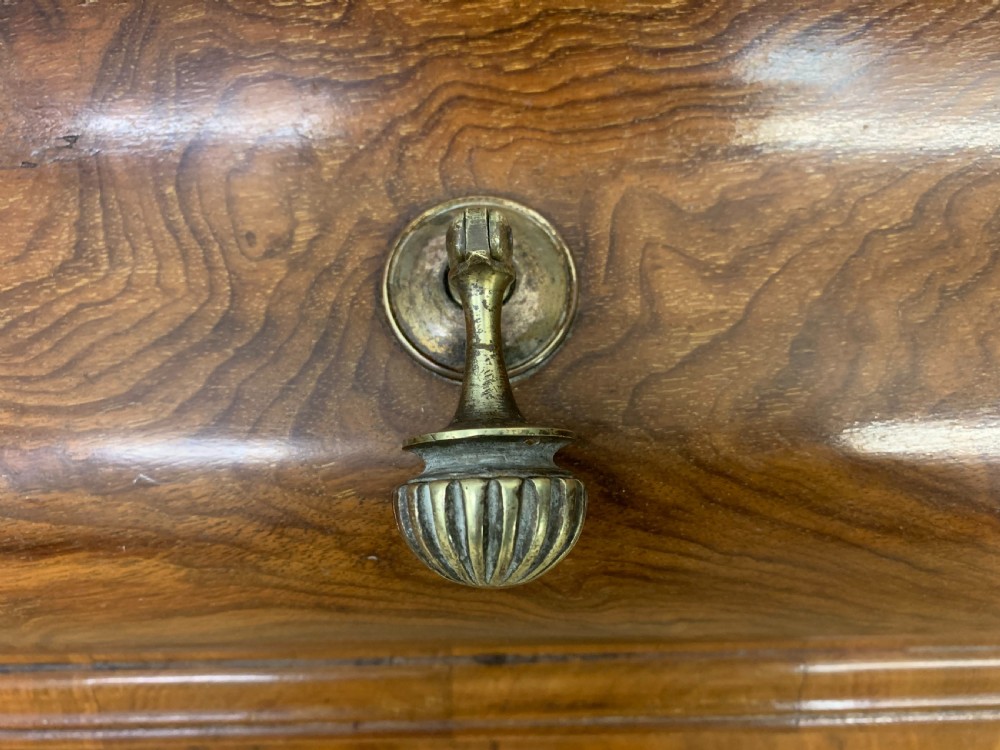 Burr Walnut Dome Topped Display Cabinet View VIII