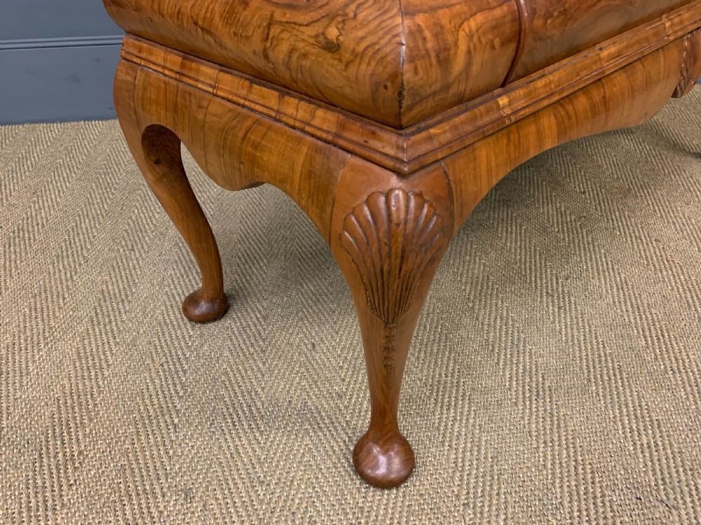 Burr Walnut Dome Topped Display Cabinet View XVII