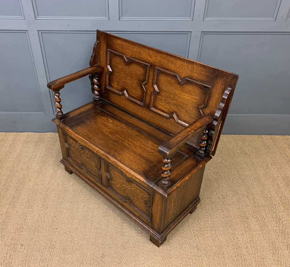 Oak Monks Bench View XII