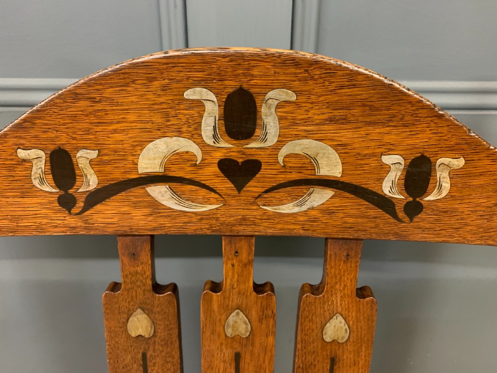 Arts and Crafts Inlaid Armchair View IV