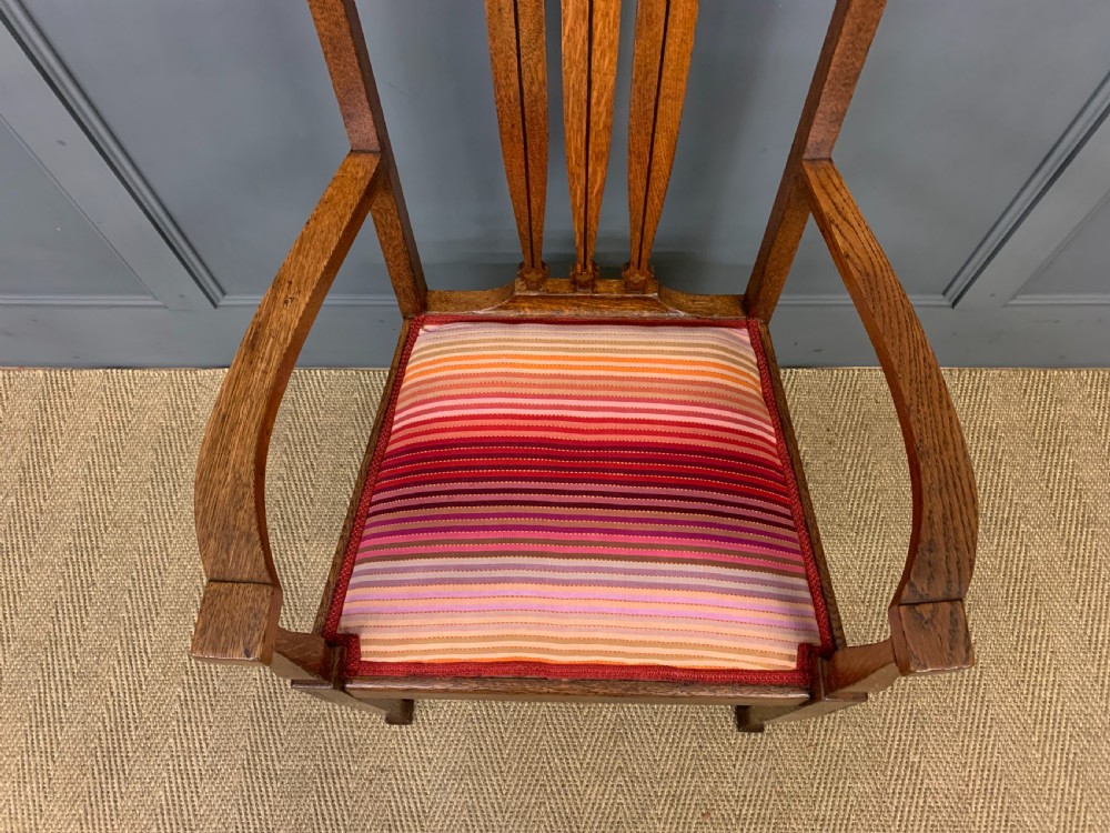 Arts and Crafts Inlaid Armchair View VII