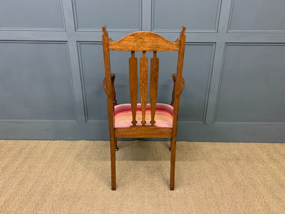 Arts and Crafts Inlaid Armchair View VIII