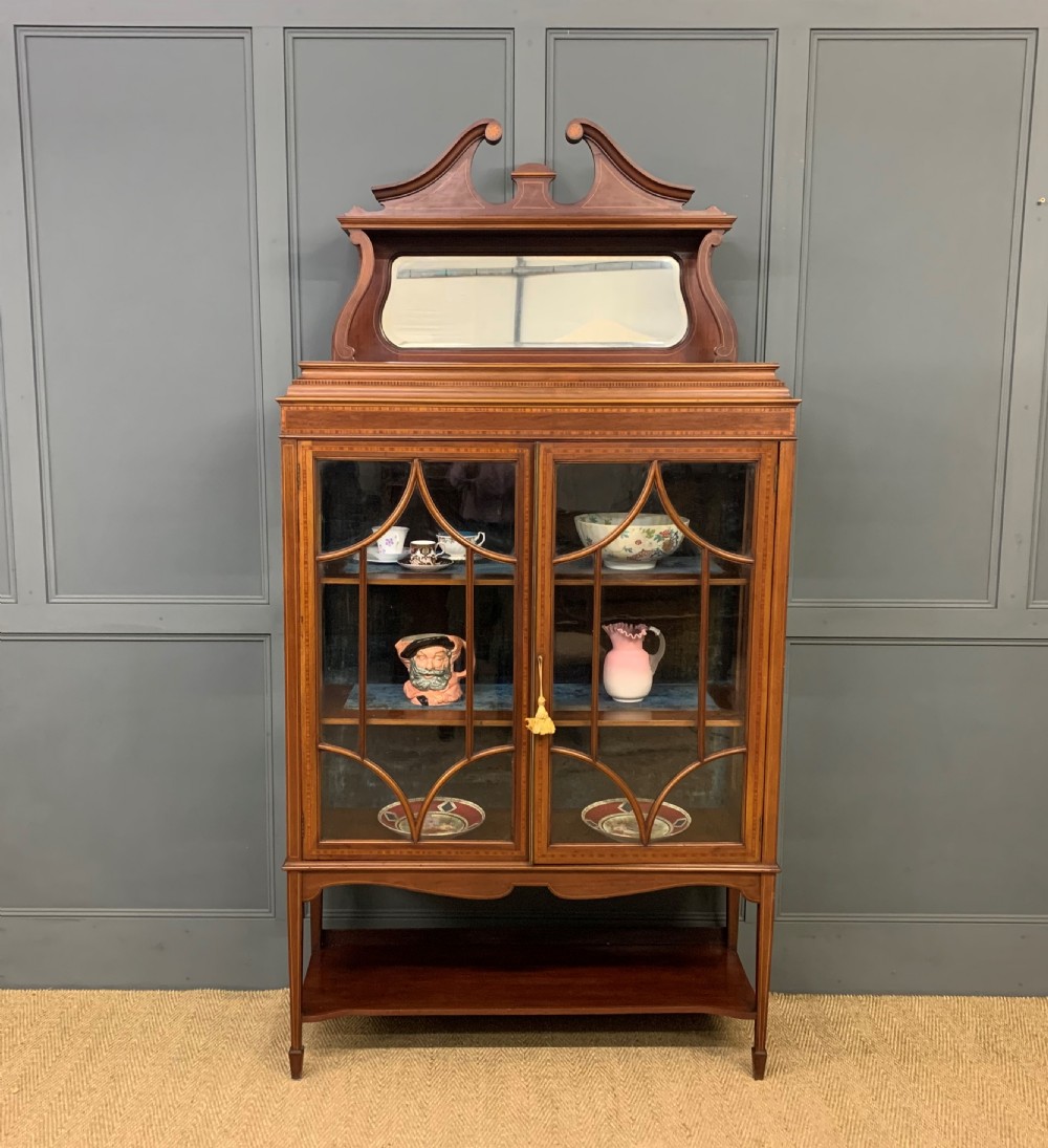 Inlaid Mahogany Edwardian Display Cabinet