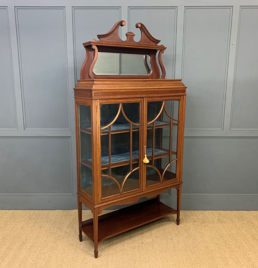 Inlaid Mahogany Edwardian Display Cabinet View II