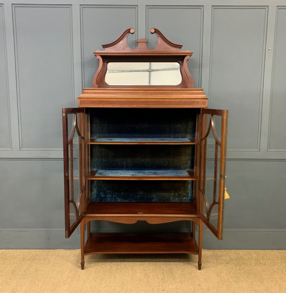 Inlaid Mahogany Edwardian Display Cabinet View IV