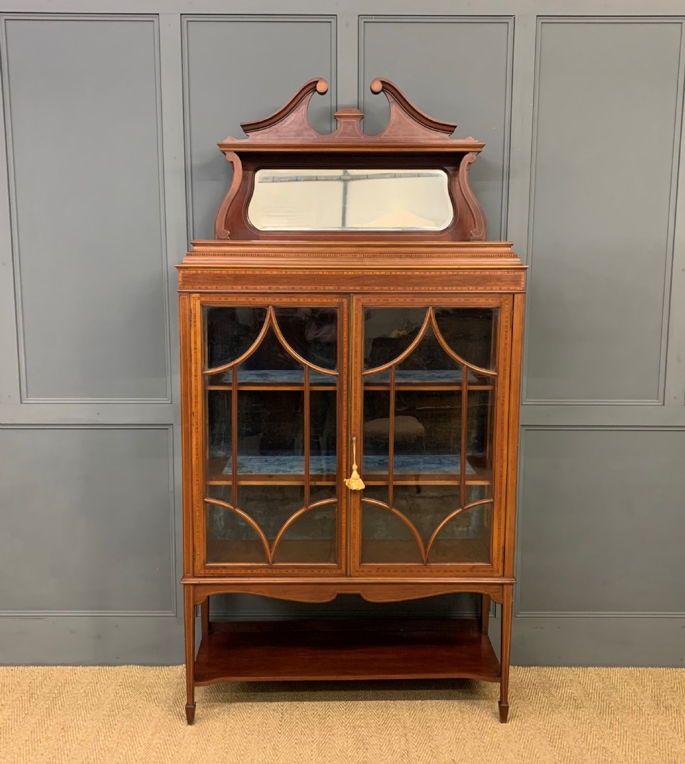 Inlaid Mahogany Edwardian Display Cabinet View VI