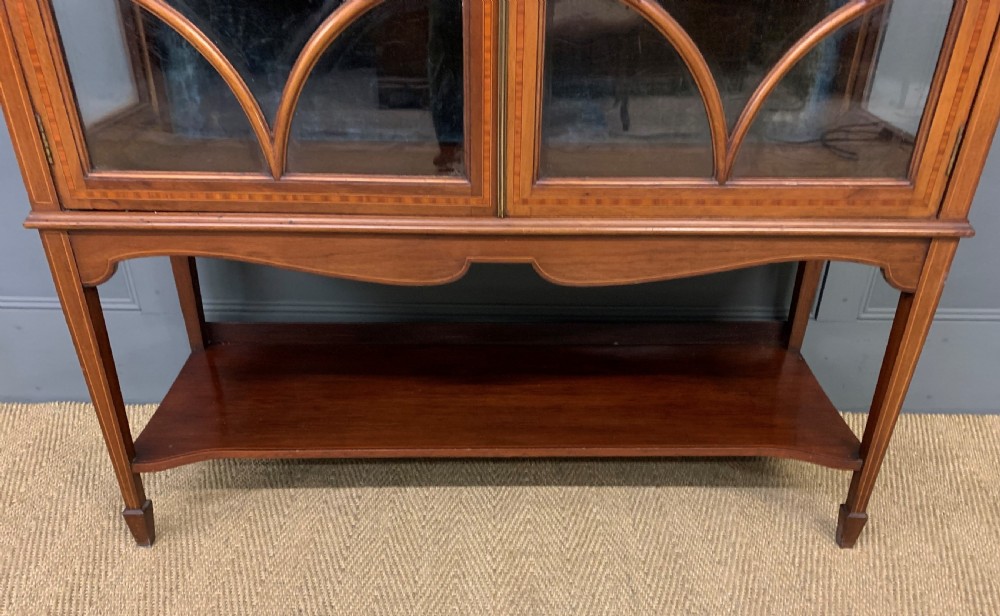 Inlaid Mahogany Edwardian Display Cabinet View VII