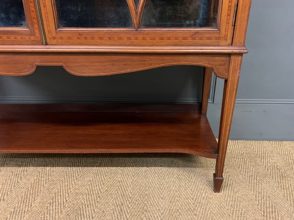 Inlaid Mahogany Edwardian Display Cabinet View VIII