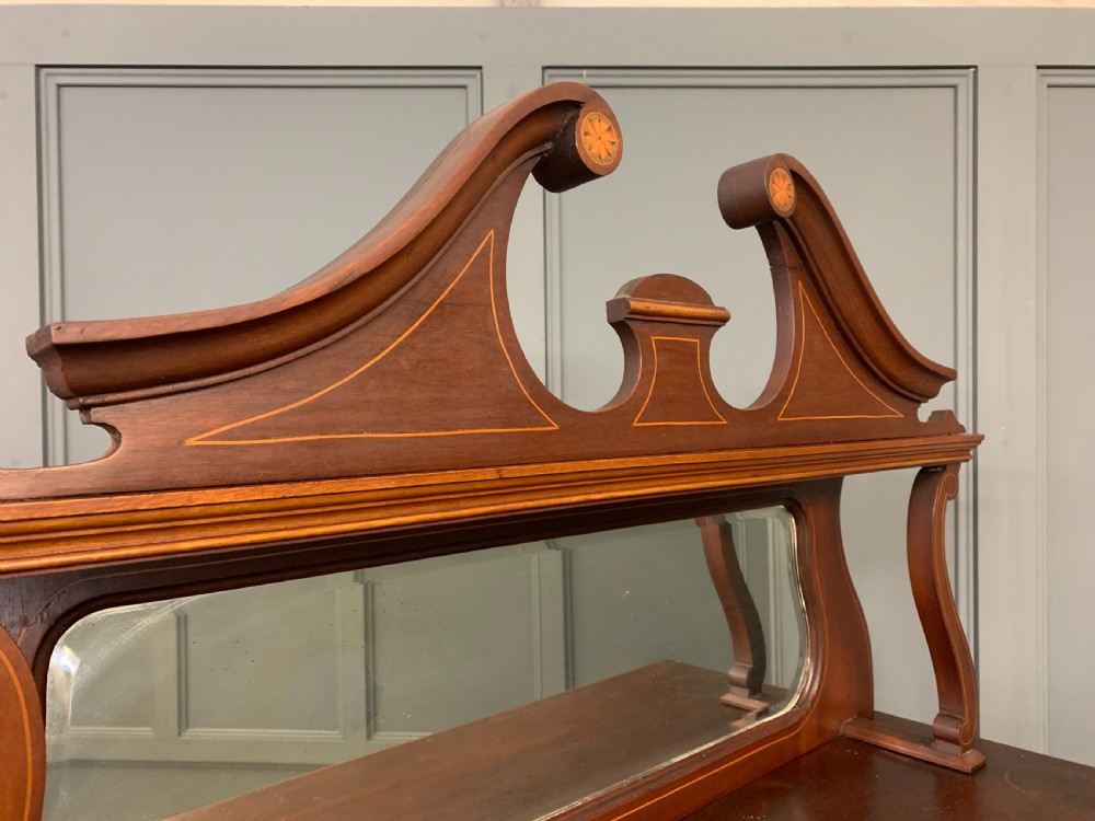 Inlaid Mahogany Edwardian Display Cabinet View XI