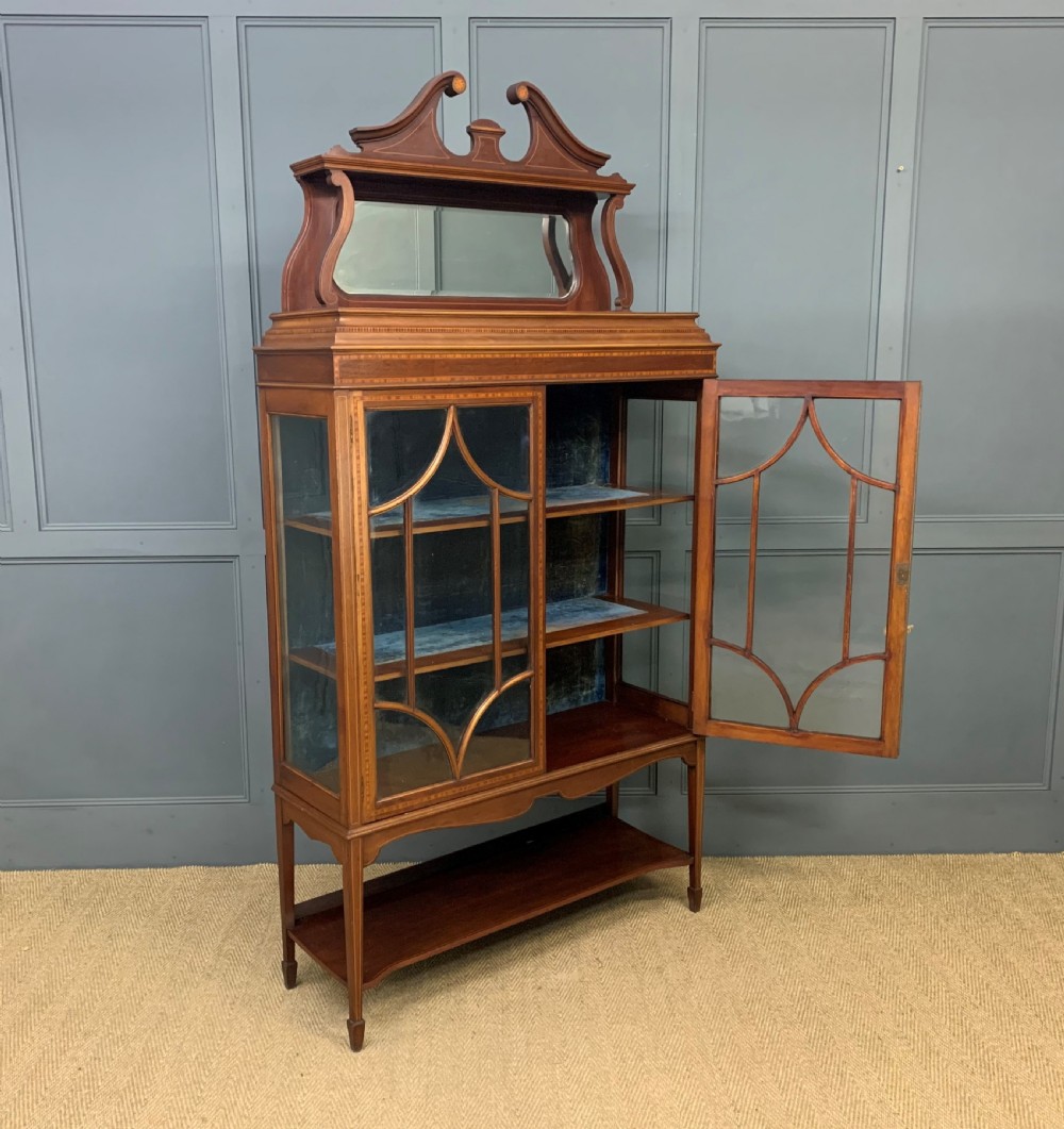 Inlaid Mahogany Edwardian Display Cabinet View XII