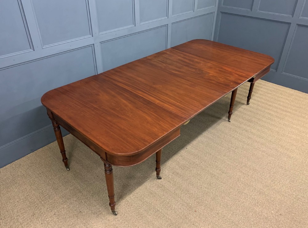 Georgian Mahogany Dining Table View XII