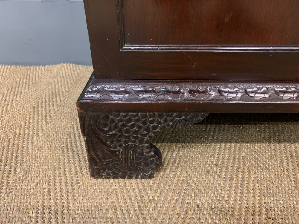 19th Century Carved Mahogany Bookcase View VIII